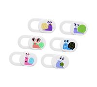 SHINEOFI 6 Pièces Cache Webcam Adorable Protection pour Ordinateur Portable et Tablette Design Mignon Autocollant Auto Adhésif Facile à Installer Enlever