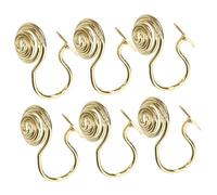 SHINEOFI 6 Pièces Convertisseurs de Boucles Oreilles Clip Hypoallergéniques pour Création de Boucles Oreilles Diy Accessoires de Fabrication sans Perçage