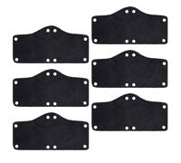 SHINEOFI 6 Pièces Coussinet de Casque Respirant, Doublure de Casque de Sécurité, Polyester Noir, Lavable, Anti-Transpiration, pour Ouvriers du Bâtiment, Travail Extérieur