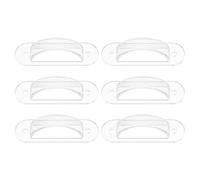 SHINEOFI 6 Pièces Couvercles Transparent de Protection pour Interrupteurs Muraux Sécurité Garçon Fille Compatible avec Interrupteurs à Bascule Levier Installation Sans Outils Protection