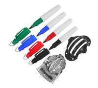 SHINEOFI 6 Pièces Kit de Marquage de Balle de Golf pour Alignement Précis | ABS et Fer, Assistance au Tracé, Usage en Compétition, pour Golfeurs, Outil Simple et Précis