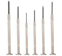 SHINEOFI 6 pièces Kit Mini Tournevis de Précision pour Montre et Lunettes Outils de Réparation Compacts Poignée Ergonomique Léger et Facile à Transporter Ensemble Multifonction pour