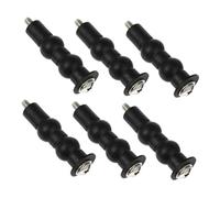 SHINEOFI 6 Pièces Kit Vis de Fixation pour Abattant Wc avec Écrous Plastiques à Double Expansion Boulons Robustes pour Charnières à Montage Installation Facile et Stable Accessoire