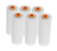 SHINEOFI 6 pièces Lot de Peinture Mousse pour Murs Manchons de Rechange Ergonomiques pour Peinture Intérieure Kit Pratique pour Enduit et Travaux de Finition