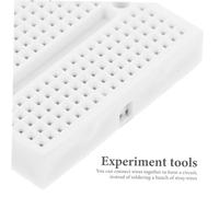 SHINEOFI 6 pièces Mini Breadboards sans Soudure Abs pour Expériences Électroniques Blanches Interconnectables Adaptées Aux Étudiants et Bricoleurs