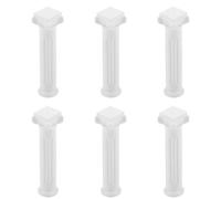 SHINEOFI 6 Pièces Mini Colonne Romaine DIY Statue Pilier Décoratif | Décoration Artisanale Soi-même, Micro Paysage, Stabilité, Photo Prop, Table Basse Maison