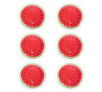 SHINEOFI 6 Pièces Pack Oculaire Réutilisable en Pvc Rouge Visage, Compresse Froide Facile à Utiliser, pour Apaiser les Douleurs et Réduire les Inconforts