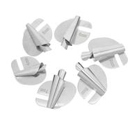 SHINEOFI 6 Pièces Pied Presseur Ourlet Roulé Spirale Outil Ourlage pour Machine à Coudre Accessoire pour Quilting et Couture Précise Pied Hemmer Robuste pour Usage Domestique et Industriel