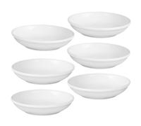 SHINEOFI 6 pièces Plateau Céramique Rond pour Chauffe-Cire Plateau à Fond Plat pour Fondre Cire et Huiles Essentielles Bien-être et Polyvalent