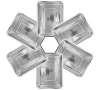 SHINEOFI 6 Pièces Plateau de Semis Réutilisable en Acier Inoxydable