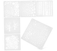 SHINEOFI 6 Pièces Pochoirs de Peinture Réutilisables Templates pour Dessin et Figures Géométriques pour Diy et Créations Artistiques