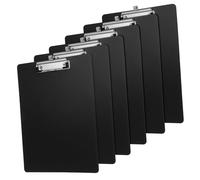 SHINEOFI 6 pièces Porte-bloc Plastique avec Porte-stylo Planchette Robuste et Portable pour Bureau École et Réunions Lot