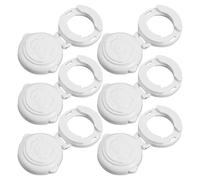 SHINEOFI 6 Pièces Protège-boutons de Cuisinière Sécurité des Garçon et Filles, Couvercles de Cuisinière pour Garçon et Filles, Plastique Blanc, Facile à Utiliser Entretenir