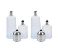 SHINEOFI 6 Pièces Réservoir de Peinture Transfert pour Aérographe 20ml en Plastique Transparent et Étanche pour Projets Créatifs et Peinture à L'aérographe