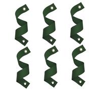 SHINEOFI 6 pièces Sangles de Support Arbre Nylon Vert Lot Œillets Résistantes Au Vent pour Jalonnement et Protection Ouragan Attaches Polyvalentes pour Branches et Tronc Fixation Rapide