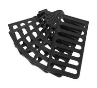 SHINEOFI 6 Pièces Séparateur pour Étagère de Meuble à Chaussures en Plastique Noir, Compatible Universellement, Optimise l'espace de Rangement Chambres et Placards, Épaisseur Jusqu'à 1 Cm