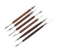 SHINEOFI 6 pièces Set de Outils de Sculpture et Céramique pour Modelage Argile Kit Polyvalent pour Grattage Lissage et Façonnage Adapté Poterie et Projets Artistiques