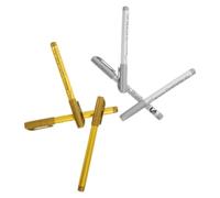 SHINEOFI 6 Pièces Stylos de Calligraphie Métalliques Argentés, Pointe Fine | Marqueur de Peinture Décorative à Séchage Rapide, Résistant à L’eau, Adhérence Permanente pour Loisirs Créatifs