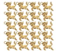 SHINEOFI 60 Pièces Cheval en Alliage de Zinc Doré pour Bijoux Diy, Amulette 2026 Année du Cheval Pendentif Léger et Portable Accessoire Élégant pour Présents et Festivals