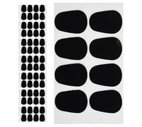 SHINEOFI 60 Pièces Coussinet de Patch Installation Facile en Silicone Noir Compatibilité Polyvalente pour Embouchure de Saxophone Alto et Clarinette pour Saxophone Ténor