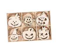 SHINEOFI 60 Pièces Décoration Halloween DIY Plaques Suspendues Amusantes pour Maison Bar et Fête Hantée Accessoires Thème Citrouille et Chauves-souris