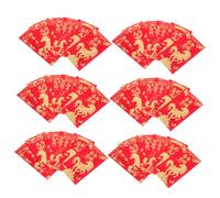 SHINEOFI 60 Pièces Lunar Envelopes For Year Of The Horse Sturdy Chinese Year Hong Bao With Festive Horse Design Practical Paper Packets For Spring Festival Weddings Birthdays And Cash Gifts