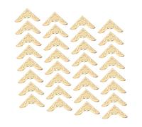 SHINEOFI 60 Pièces Protège Coin de Cahier Vintage Dangle Fer Doré pour Albums Photos Carnets Scrapbooks Installation sans Outils Protection des Coins