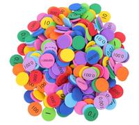 SHINEOFI 600 Pièces Disques De Valeur De Position 10 Valeurs Décimales Aux Nombres Entiers De Comptage 10 Manipulateurs De Valeur De Position Compteurs Mathématiques Disques Ensemble