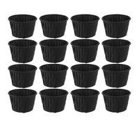 SHINEOFI 60pcs Caissettes à Cupcake en Papier Noir Antiadhésives et Résistantes la Cuisson pour Mousse et Fruits, pour Fêtes de Noël et Engagement