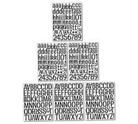 SHINEOFI 6feuilles Autocollants Alphabet Lettres Stickers Muraux Adhésifs pour Chambre Autocollants Lettres DIY Décoration Éducative sans Trace