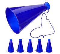 SHINEOFI 6pcs Mégaphones en Plastique Coupe du Monde, Mégaphone Bruyant Compact, Accessoire Foot pour Événements Sportifs et Festivals D'