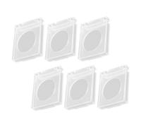 SHINEOFI 6pièces Cache-interrupteur Transparent Lot De Protection Pour Bouton-poussoir Et Boîtier Arrêt Empêche Activations Accidentelles Facile Installer