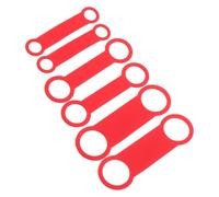 SHINEOFI 6pièces Médailles Identification pour Chien à Glisser Médailles pour Animaux de Compagnie Silencieuses Porte-médailles pour Collier de Chien