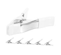 SHINEOFI 6pièces Pince à Ressort De Clips Nickelé Pour Travail Avec Poignées Revêtues Clamping Multi-angle De Bricolage Couture