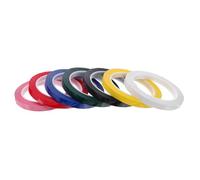 SHINEOFI 7 Rouleaux Ruban Adhésif Coloré Haute Température PET 7 Rouleaux 66 Mètres pour Marquage et Positionnement sur Diverses Surfaces en Laboratoire et Travail de Groupe