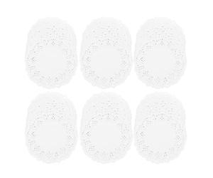SHINEOFI 700 Pièces Lot de Napperons Ronds en Papier Blanc Décor Dentelle Absorbant L'huile et Antiadhésif pour Décoration de Table Lors de Fêtes et Événements