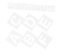 SHINEOFI 72 pièces Pochoirs Lettres Chiffres Plastique Réutilisables pour Peinture Matériel Durable Facile à Nettoyer et Portable pour Projets Créatifs Intérieur Extérieur