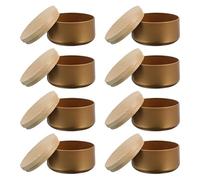 SHINEOFI 8 Contenants en Fer avec Couvercles pour Fabrication De Bougies DIY Bougies Parfumées Décoration Maison Mariage Et Coffrets Cadeaux Voyage