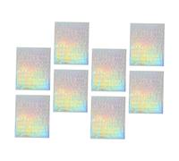 SHINEOFI 8 feuilles Autocollants Vinyle Alphabets et Chiffres Pouce Autocollante Étanche Holographique Lettres pour Scrapbooking DIY Décoration Créative
