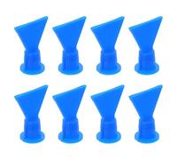 SHINEOFI 8 Pièces Buse Plate à Ondulations Plates pour Pistolet à Colle Embout de Compatible avec Mastic pour Vitrage et Menuiserie
