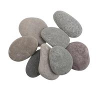 SHINEOFI 8 Pièces Galets Lisses à Peindre Galets Plats Naturels pour Dessin et Bricolage Diy Décorations Jardin et Projets Créatifs Garçon Fille et Adultes