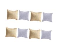 SHINEOFI 8 pièces Lot de Coussins Exposition Petits pour Montres et Bracelets Coussins Décoratifs Pratiques pour Présentoirs Bijoux Protection Anti-Rayures Assortiment Velours Gris Glace