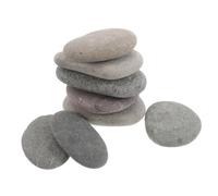 SHINEOFI 8 Pièces Lot de Galets Lisses à Peindre pour DIY Roche Plates Naturelles pour Garçon Fille et Adultes Projet Créatif et Décoration Jardin