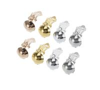 SHINEOFI 80 Pièces Clip Boucle Doreille Semi Doré et Argenté pour Diy Bijoux Accessoires de Fabrication avec Anneau Serrage Fermoirs pour Boucles Doreilles Mixte Diy Création Ear Jewelry