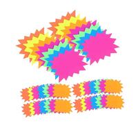 SHINEOFI 80 Pièces Étiquettes Étoile Fluorescentes Autocollants Marquage Promotionnel pour Magasins Supermarchés et Fêtes