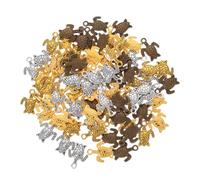 SHINEOFI 80pièces Breloques Tortues Alliage pour Colliers Création de Bijoux Pendentifs Tortues Vintage Accessoires pour Bijoux Breloques Animaux Marins