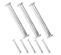 SHINEOFI 8pcs Vis pour Pied de Parasol en Acier Argenté, Accessoires de Parasol de Terrasse Robustes Design de Précision, pour Camping en Extérieur