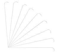 SHINEOFI 9 Aiguilles à Perler en Fer 0,7 Mm, Outil à Chaîne à Perles Diy, Kit de 3 Aiguilles Courbées, Accessoires pour Création de Bijoux, Perlage Manuel et Fabrication Artisanale