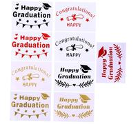 SHINEOFI 9 Pièces Autocollants de Ballons pour Décorations Graduation Stickers Adhésifs Thématiques Festifs Idéaux pour Personnaliser Vos Ballons Créer Atmosphère Joyeuse