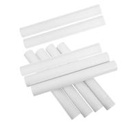 SHINEOFI 9 Pièces Manchon de Bougie Blanc en Pvc Base Candelabra E12, Installation Facile et Ajustement Sécurisé pour Décorations de Festival et Hôtels Modernes